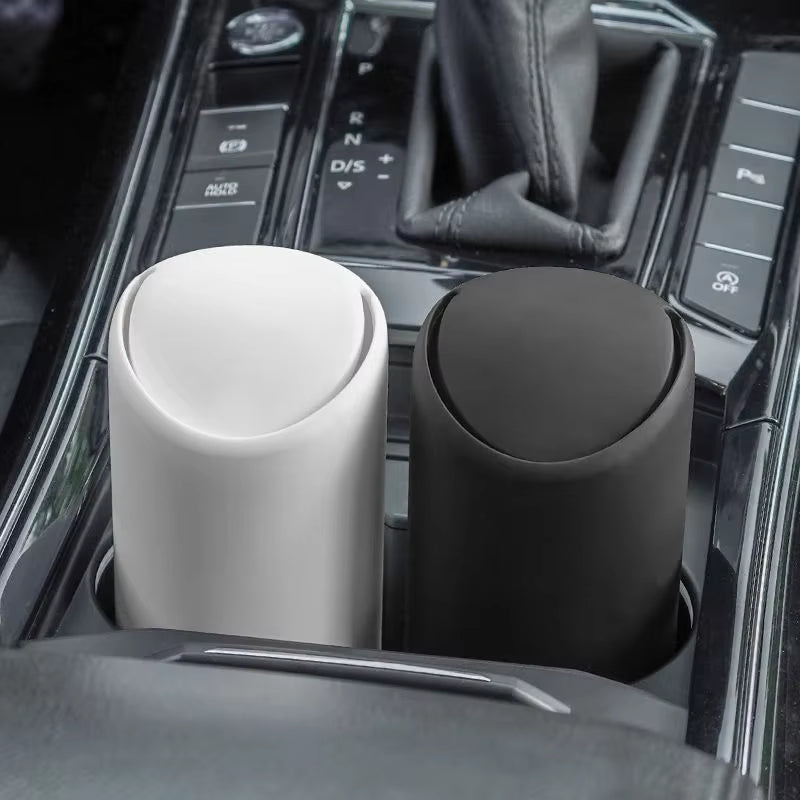 Mini Silicone Car Trash Can – Detachable & Washable Vehicle Storage Bin for Cup Holder, Door & Console