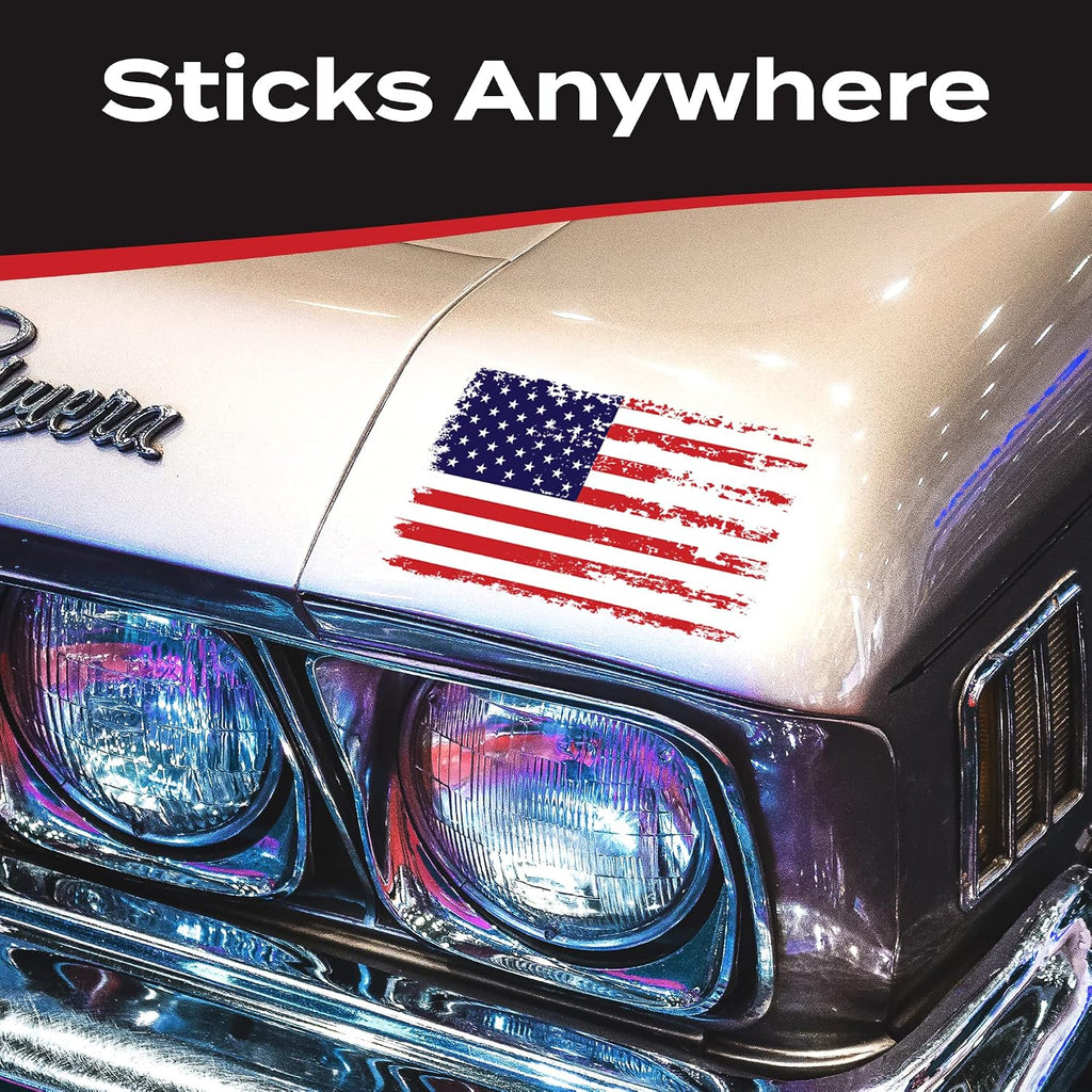 Distressed American Flag Decal - Made in USA