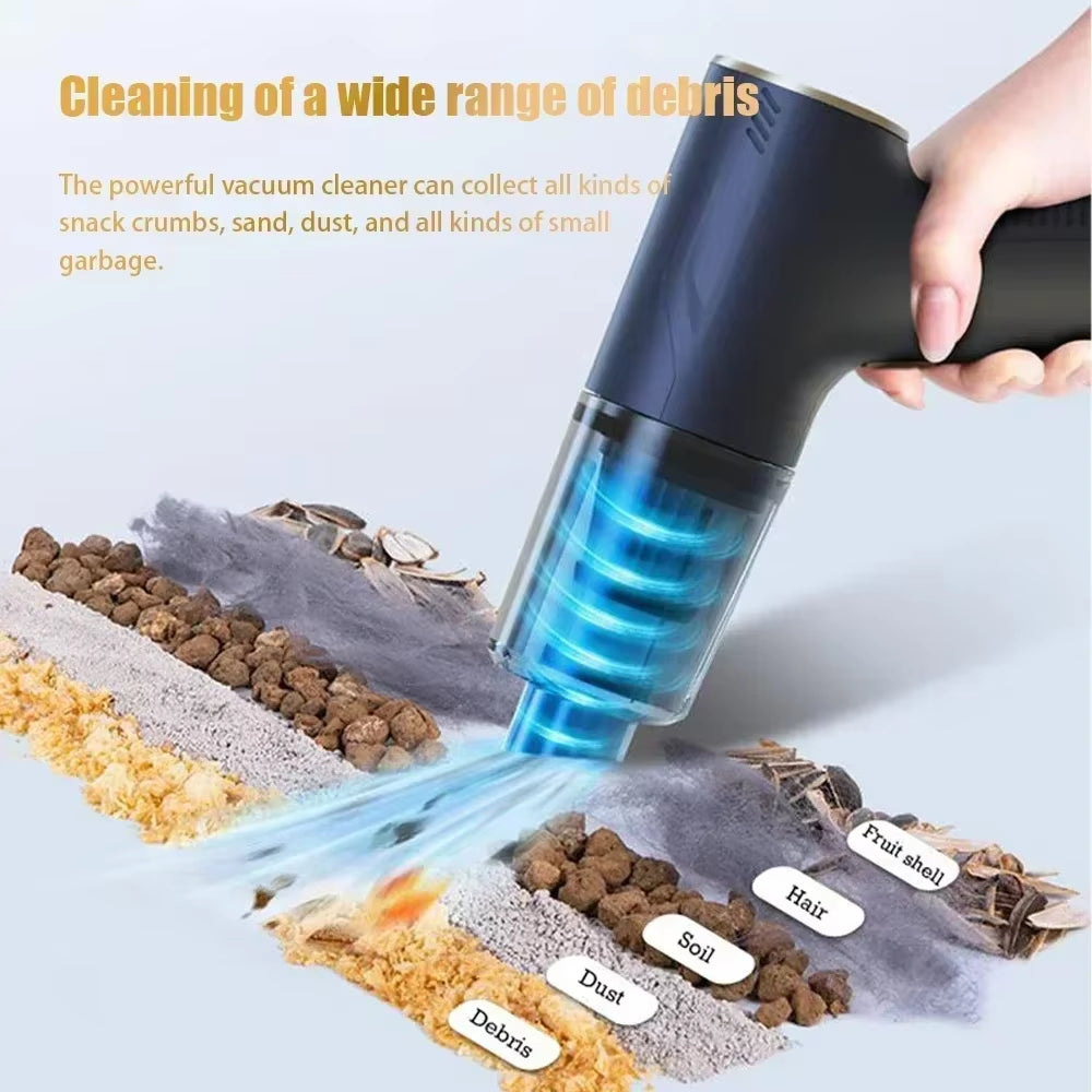 98,000Pa Cordless Car Vacuum Cleaner – Powerful Portable Handheld Mini Vacuum with Wireless Design