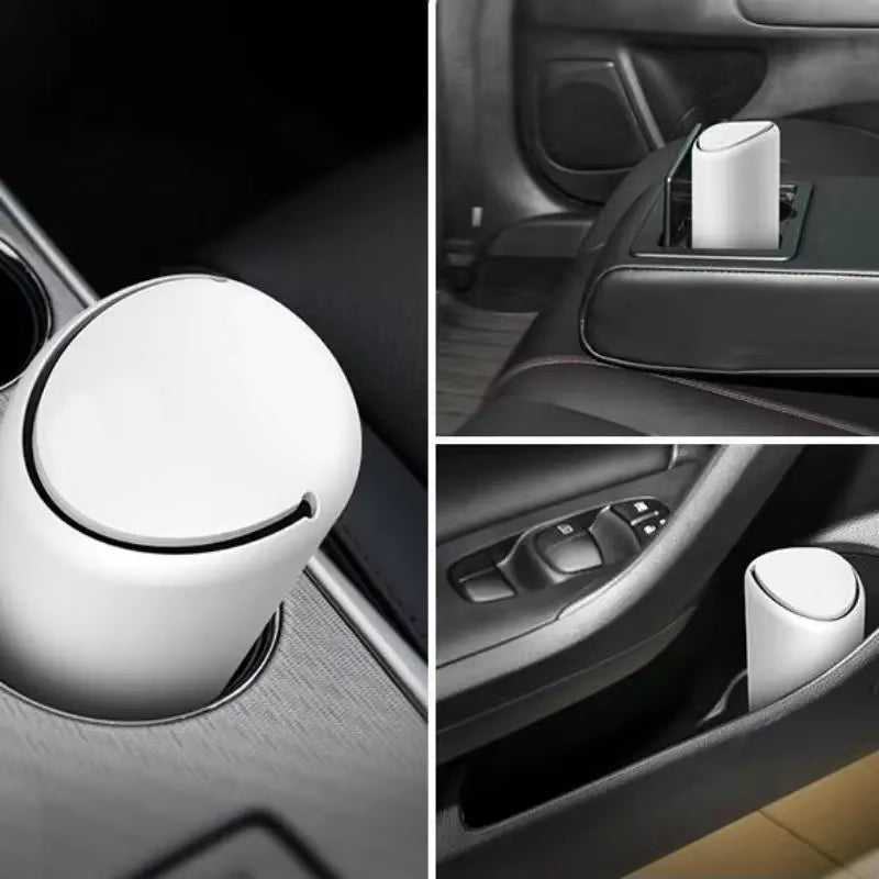 Mini Silicone Car Trash Can – Detachable & Washable Vehicle Storage Bin for Cup Holder, Door & Console