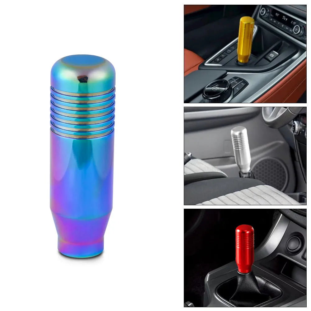 8.5cm Universal Aluminum Gear Shift Knob – Manual Transmission Extended JDM-Style Shifter for Cars, No Logo