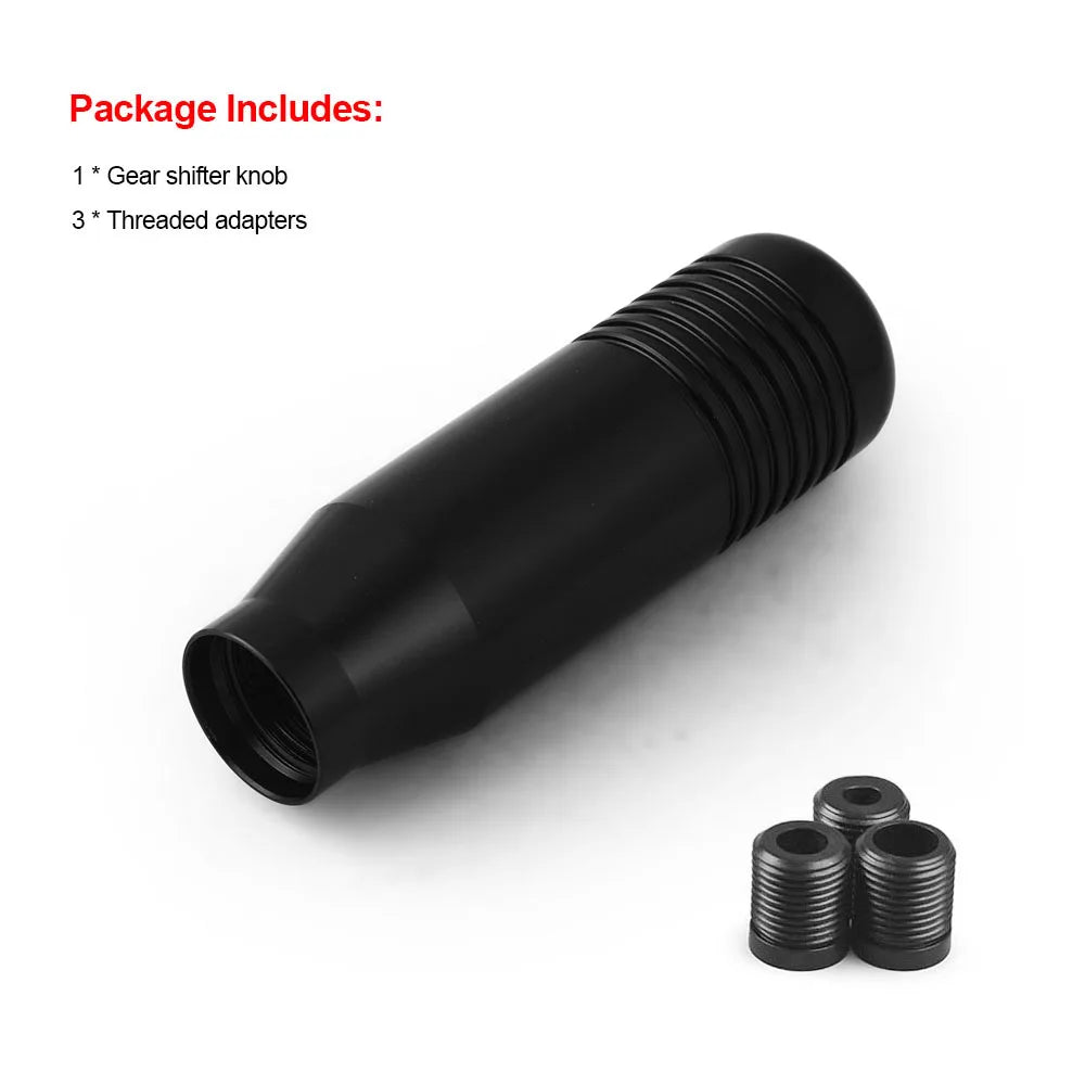 8.5cm Universal Aluminum Gear Shift Knob – Manual Transmission Extended JDM-Style Shifter for Cars, No Logo
