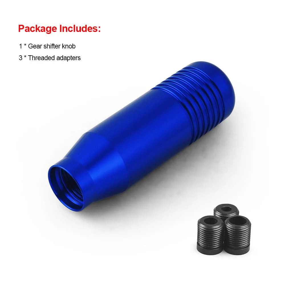 8.5cm Universal Aluminum Gear Shift Knob – Manual Transmission Extended JDM-Style Shifter for Cars, No Logo
