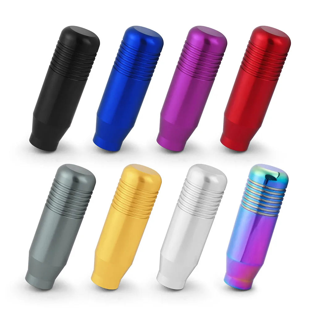 8.5cm Universal Aluminum Gear Shift Knob – Manual Transmission Extended JDM-Style Shifter for Cars, No Logo