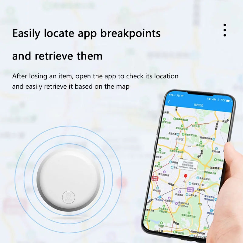 New GPS Tracker Device Intelligent Positioning Anti-Lost Pet Wallet Bluetooth Portable Finder Decorative Tracking Locator
