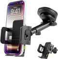 Universal Car Phone Mount – Dashboard, Air Vent & Window Holder with Secure Adjustable Grip