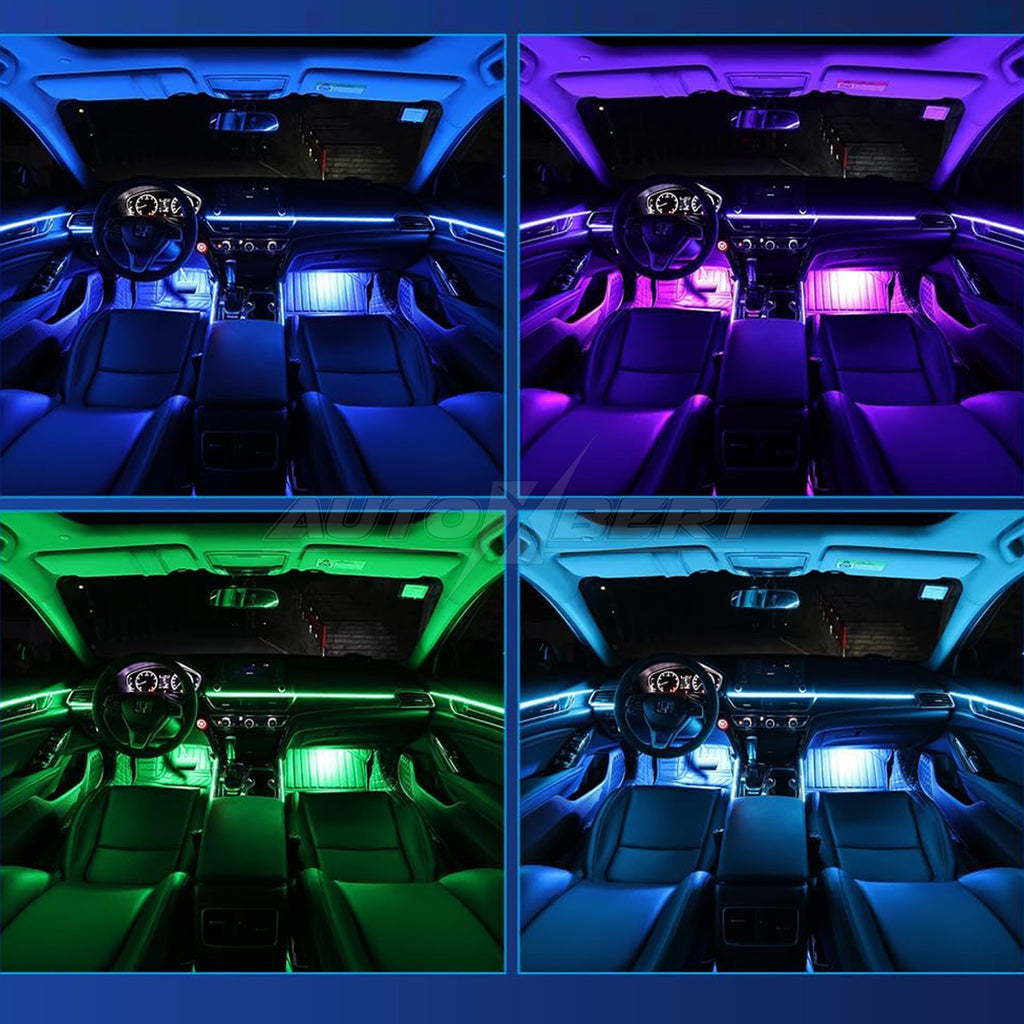 LED Car Interior Ambient Light Strip – App-Controlled Neon Glow Atmosphere Lighting Kit